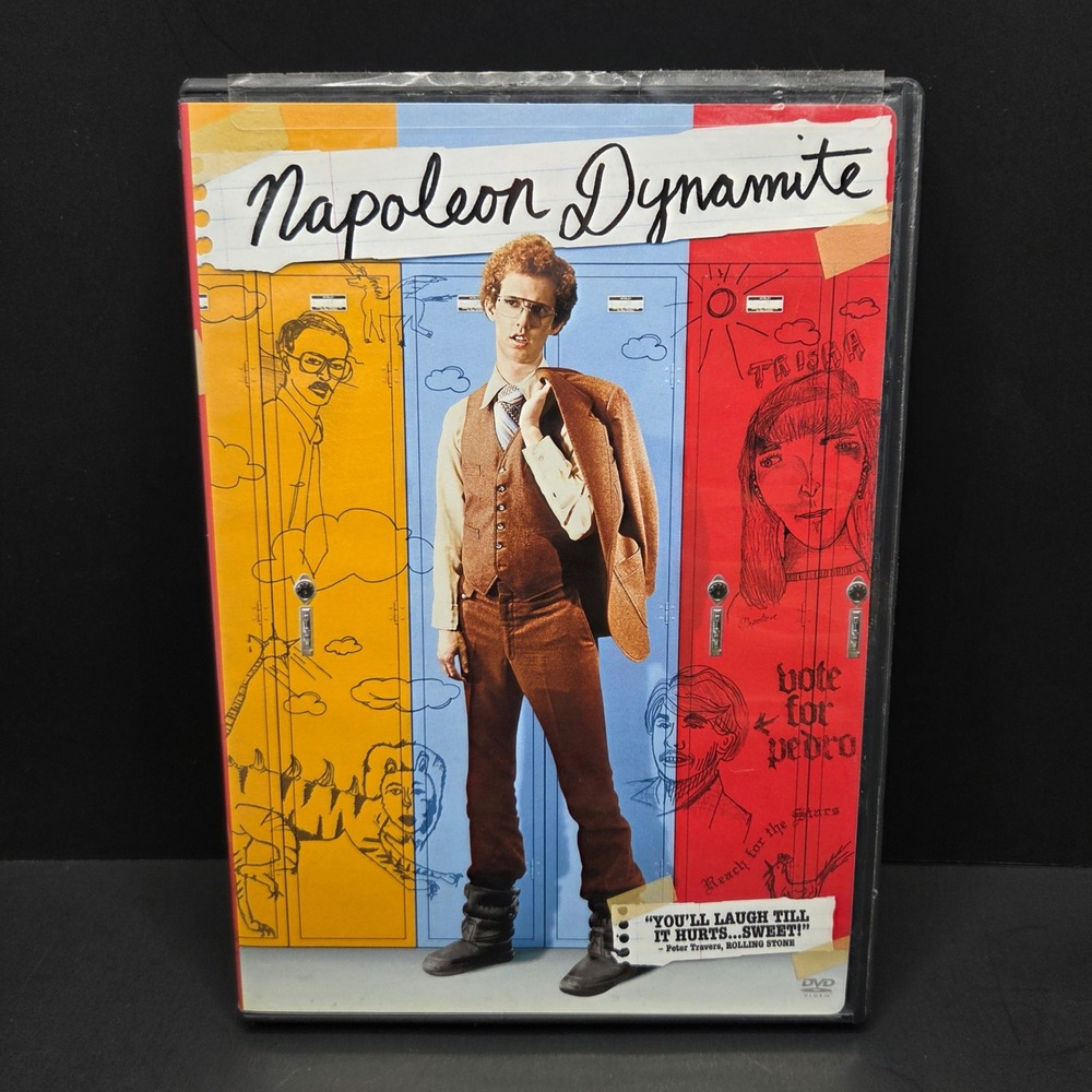 Napoleon Dynamite DVD 2004 Comedy Movie Jon Heder Widescreen Full Screen Vintage